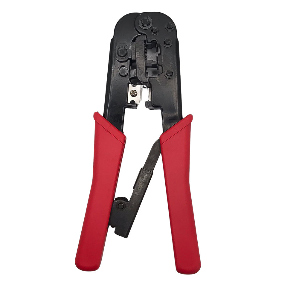 Alicate De Crimpagem RJ-11 + RJ-12 + RJ-45 Com Catraca BrCabo