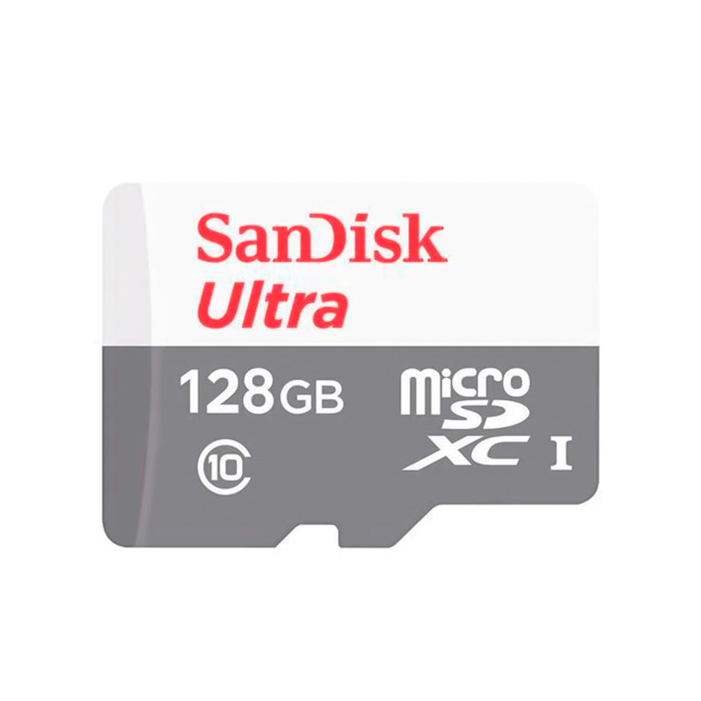 Cartão de Memória SanDisk Ultra, SDSQUNR, 128G, GN3MA, Micro SDXC, Com Adaptador SD