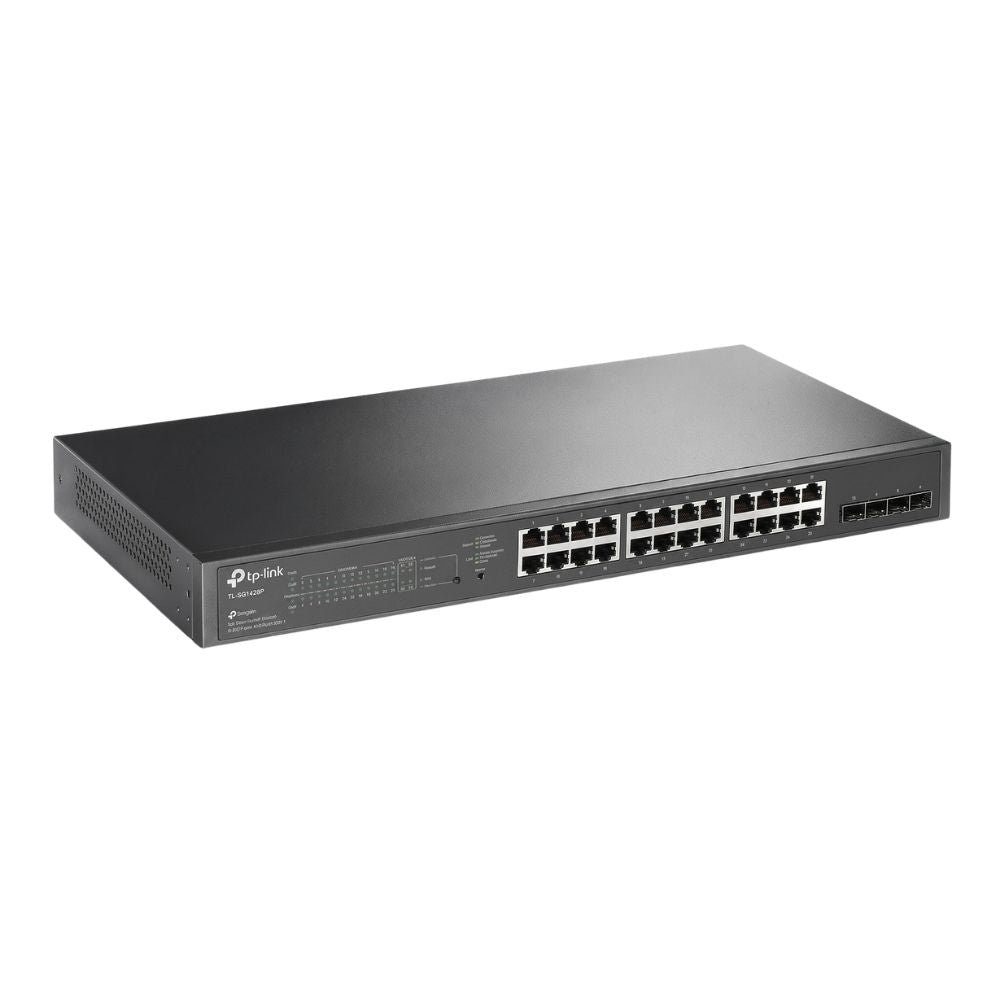 Switch Smart Gerenciável de 28 Portas Gigabit Com 24 Portas PoE+ e 4 Slots SFP, TL-SG2428P