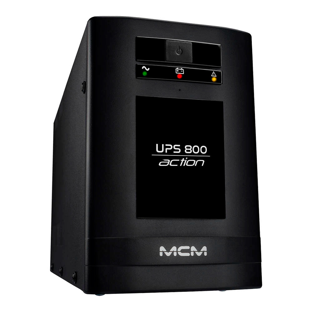 Nobreak UPS MCM 800VA ACTION 3.1, Entrada Trivolt (115/127/220V), Saída 6 Tomadas 115V c/ Entrada Bateria Estacionária
