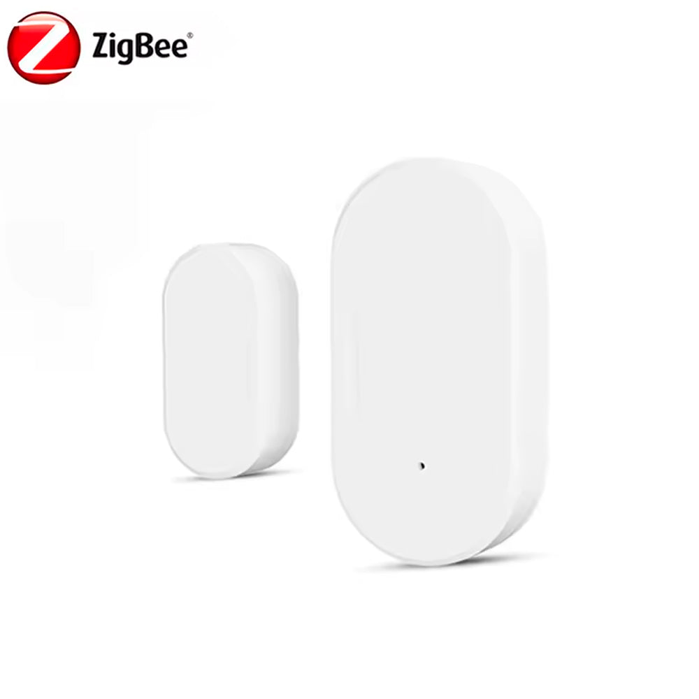 Sensor Magnético de Abertura, Zigbee 3.0, Para Portas e Janelas, Controle Por Aplicativo, Branco