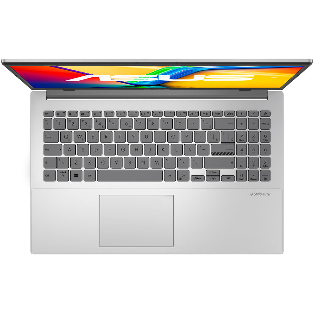 Notebook ASUS Vivobook Go 15, Intel Core i3 N305, 8GB, 512GB SSD, W11 Home, Tela 15.6" FHD, Cool Silver - E1504GA-NJ435W