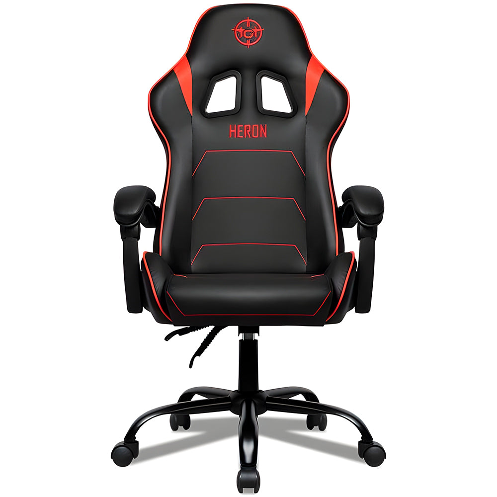 Cadeira Gamer TGT Heron TC, Preto e Vermelho, TGT-HRTC-BR02
