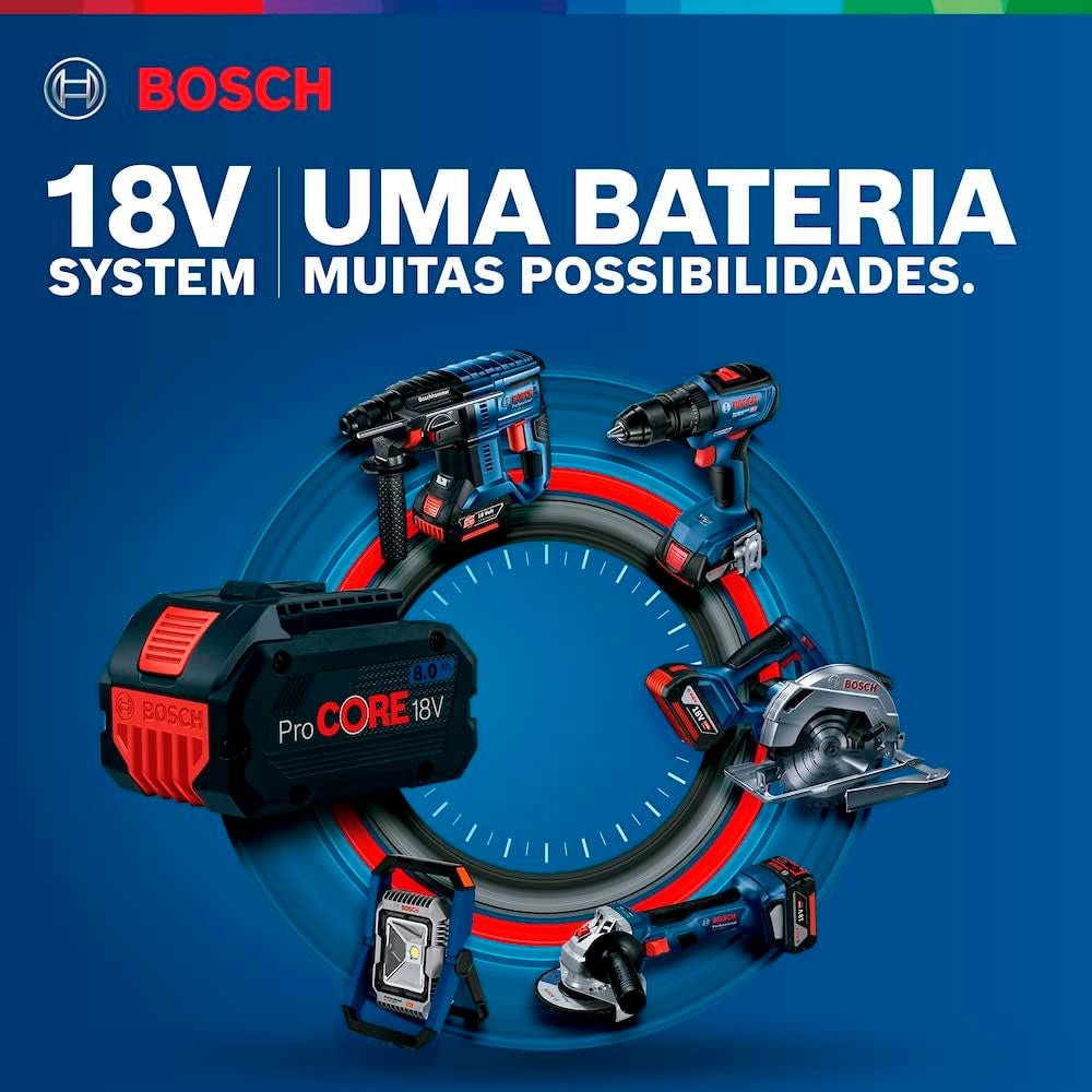 Serra Esquadria Bosch GCM 18v 305 GDC 2000w 18v Sb, Com Disco, Biturbo Brushless, Portátil á Bateria