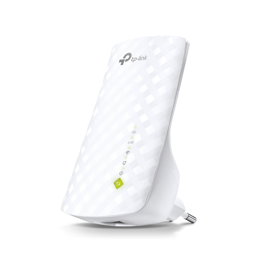 Repetidor Wi-Fi Mesh TP-Link RE200 AC750 Extensor Sinal, 433Mbps, 5GHz 300Mbps 2.4GHz Dual Band, Porta Ethernet, Branco