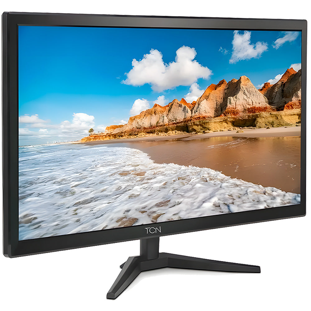 Monitor LED 20 Polegadas, Office Goldentec, TCN Flat HD, 5ms, 60Hz, HDMI, VGA - Preto