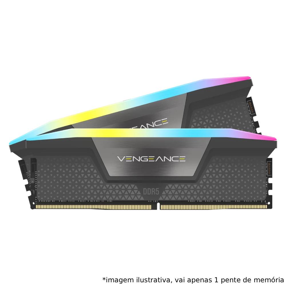 Memória RAM Desktop 16GB DDR5 Corsair Vengeance (1x16GB) 6000MHz RGB (CMH32GX5M1E6000Z38)