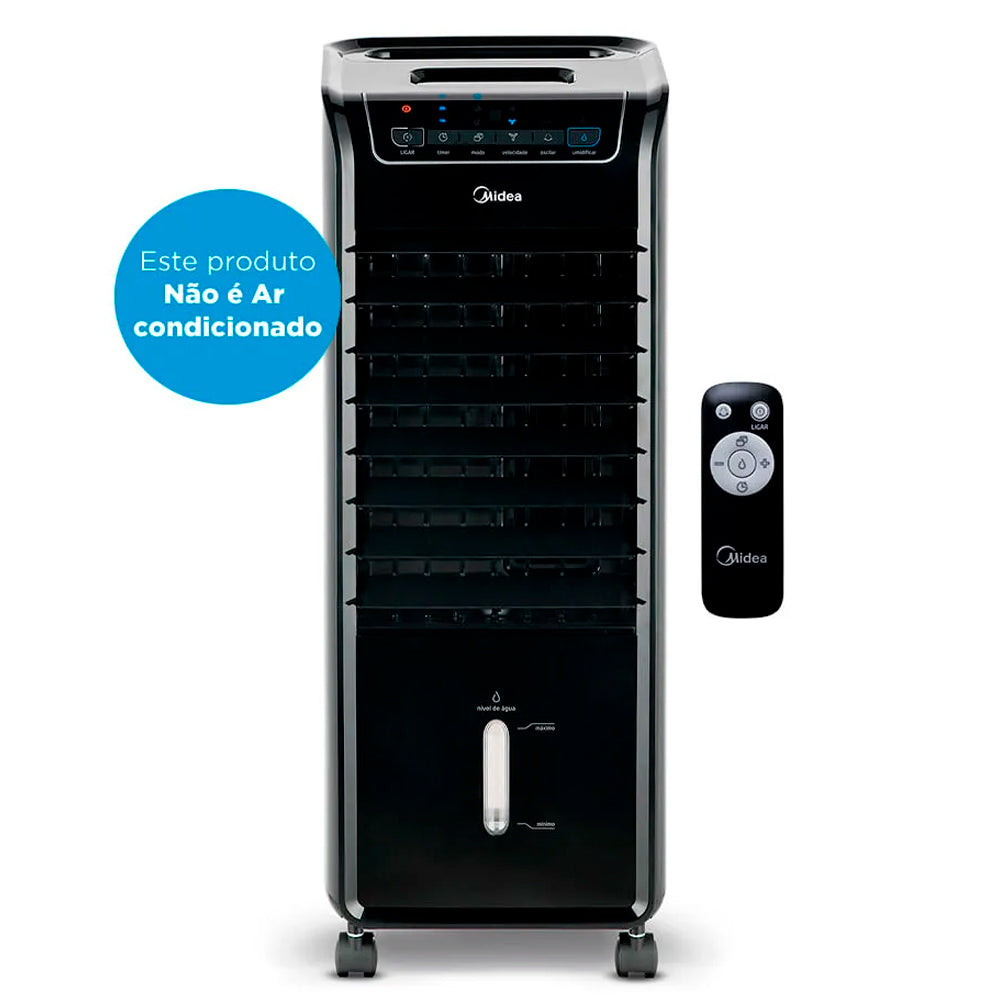Climatizador de Ar Frio, 60W, 4,5L, Midea Preto 220V, AKAP2