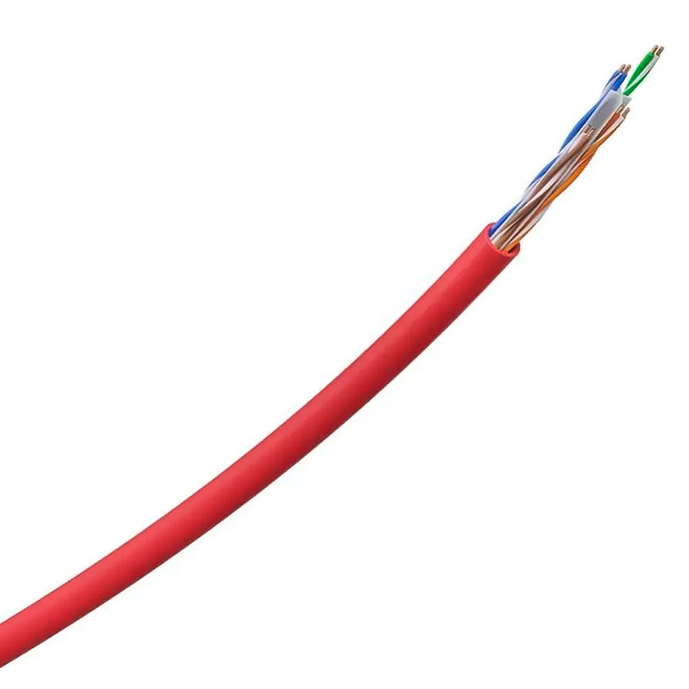 Caixa Cabo de Rede 305 Metros, Impact Giga CAT6 UTP 4P IG6CVM Intelbras - Vermelho