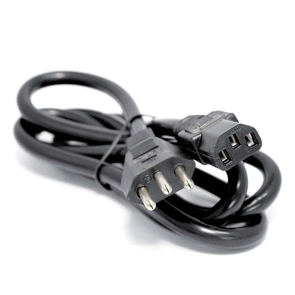 Cabo De Força Tripolar 3 Metros, Para Computador, Impressora, Monitor