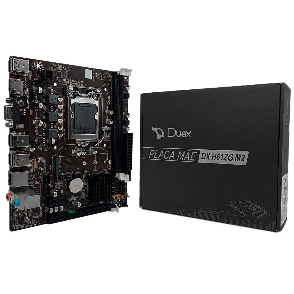 Placa Mae Duex DX H61ZG M2, DDR3, Socket 1155, M-ATX, Chipset Intel H61, DX-H61ZG-M2