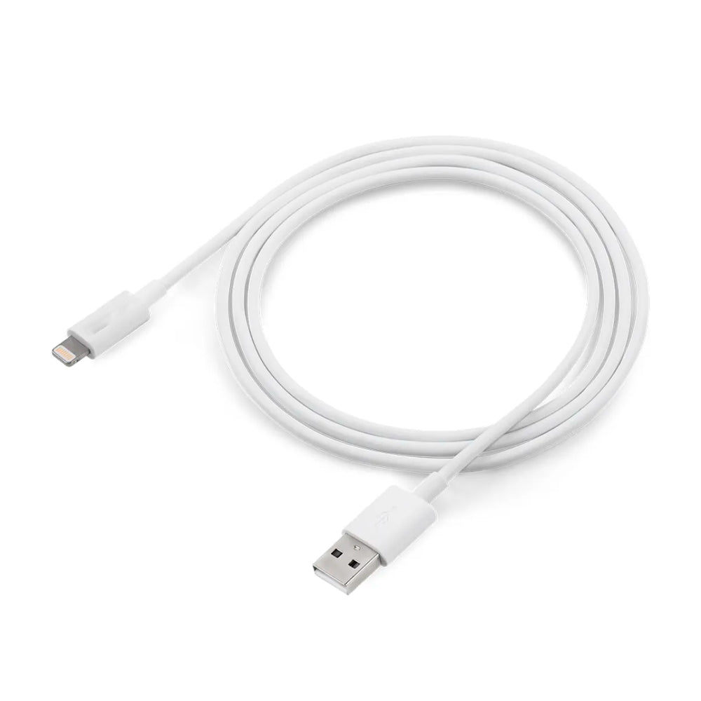 Cabo De Dados e Carregamento Turbo Para iPhone, USB Para Lightning Compatível, 1 Metro, 6A, CB100-2, Branco - A'Gold