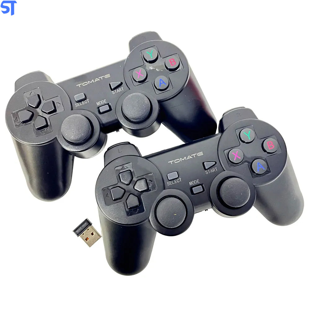 Kit Com Dois Controles Sem Fio 2.4G MAY - 004 - Tomate