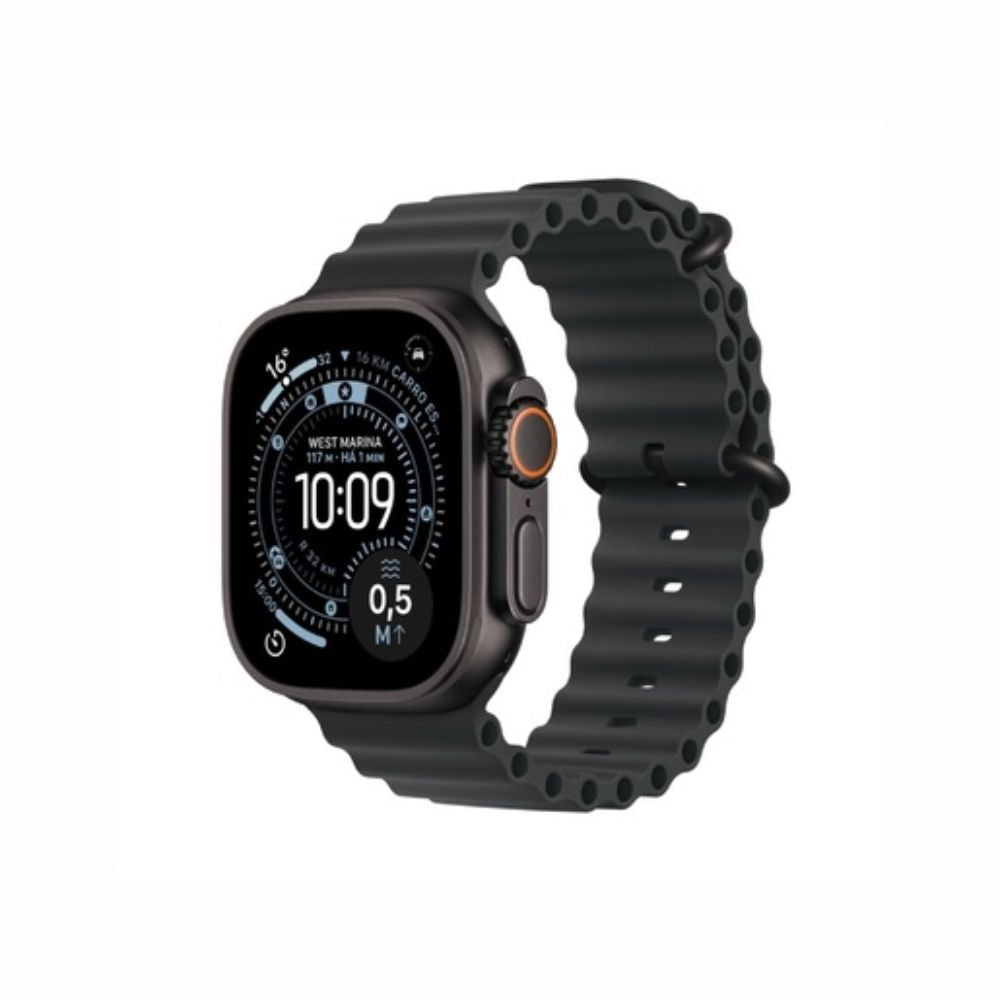 Apple Watch Ultra 3 (GPS + Cellular 49mm) Titânio com Pulseira Loop Alpina Preta Tamanho M - Preto