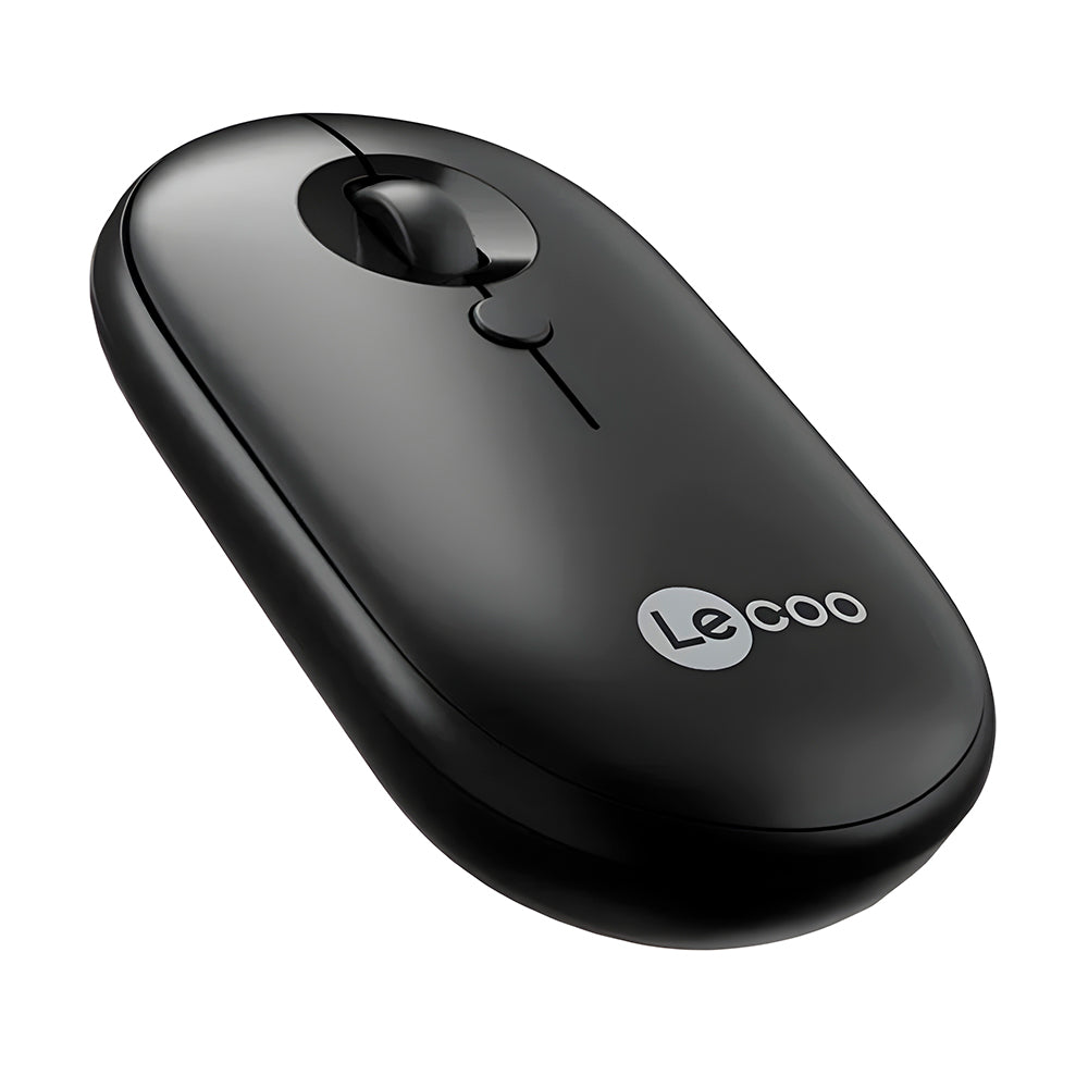 Mouse Óptico Sem Fio, Lenovo Lecoo, WS212, 1.600 DPI, 4 Botões, Preto