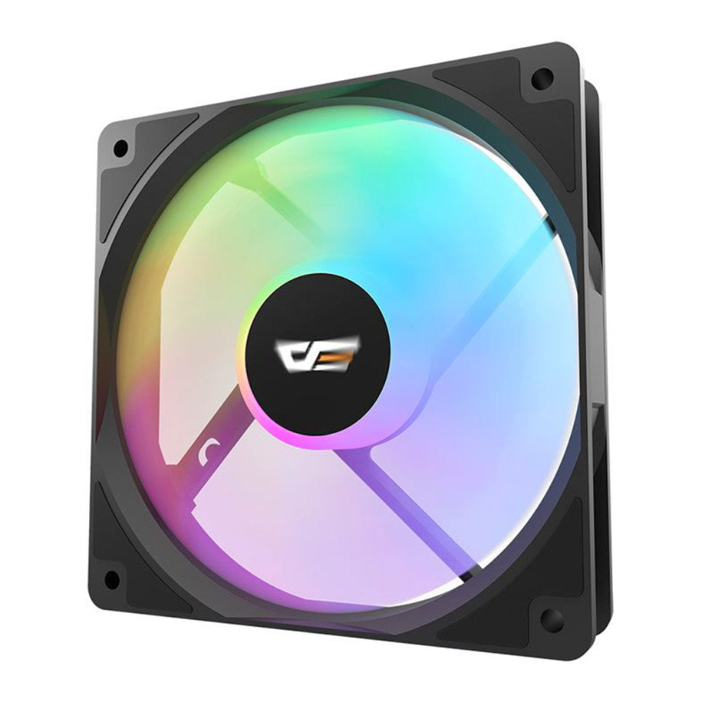 Kit Ventoinhas Aigo Darkflash CL12, Rainbow, 3x120mm, Preto, RAINBOW-CL12-3IN1
