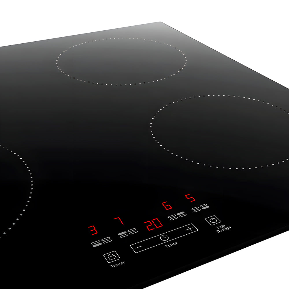 Cooktop Mueller 4 Bocas de Indução, Com Turbo 9 Níveis de Potência, MCI014BG1, 220v