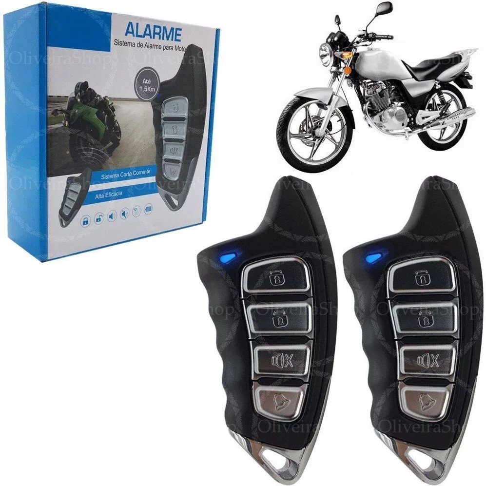 Sitema de Alarme Para Moto Universal Liga Partida Knup Kp-MT02