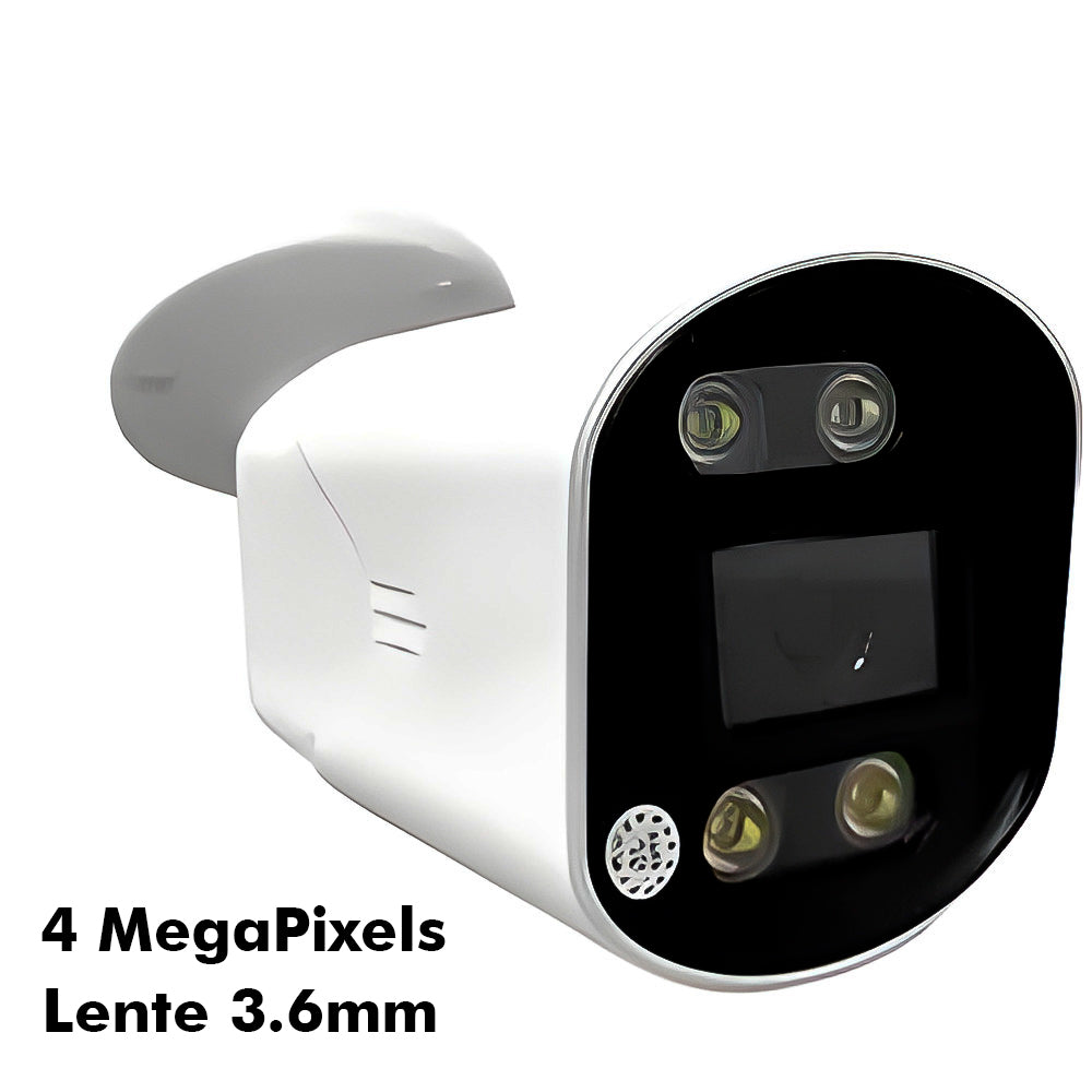 Camera de Segurança IP PoE 52v Lente 3.6mm 4MP Infra Vermelho Bulet CA239 Ipega