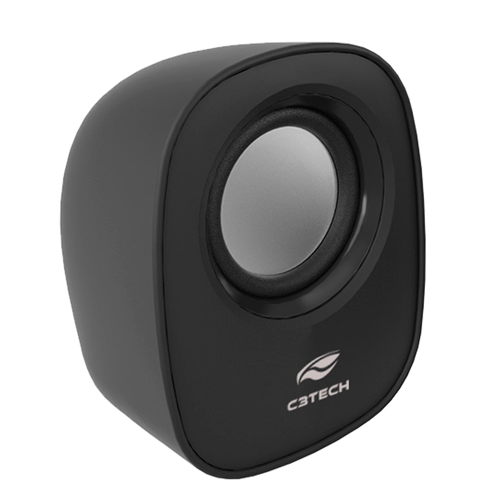Caixa De Som Speaker 3W USB 2.0 - SP-30BK C3tech Preto