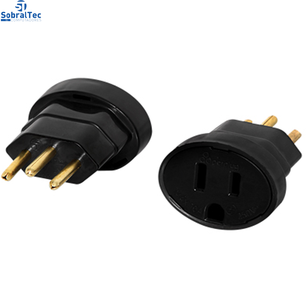 Adaptador Tripolar Para Tomada Padrão Novo Microsol