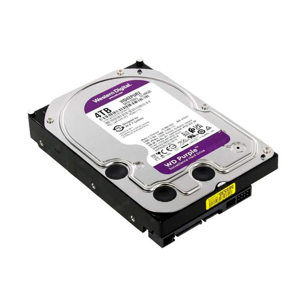 HD 4TB WD Roxo - SATA 6 Gb/s, cache de 256 MB, 3,5" - WD43PURZ Western Digital Disco Rígido Interno de Vigilância
