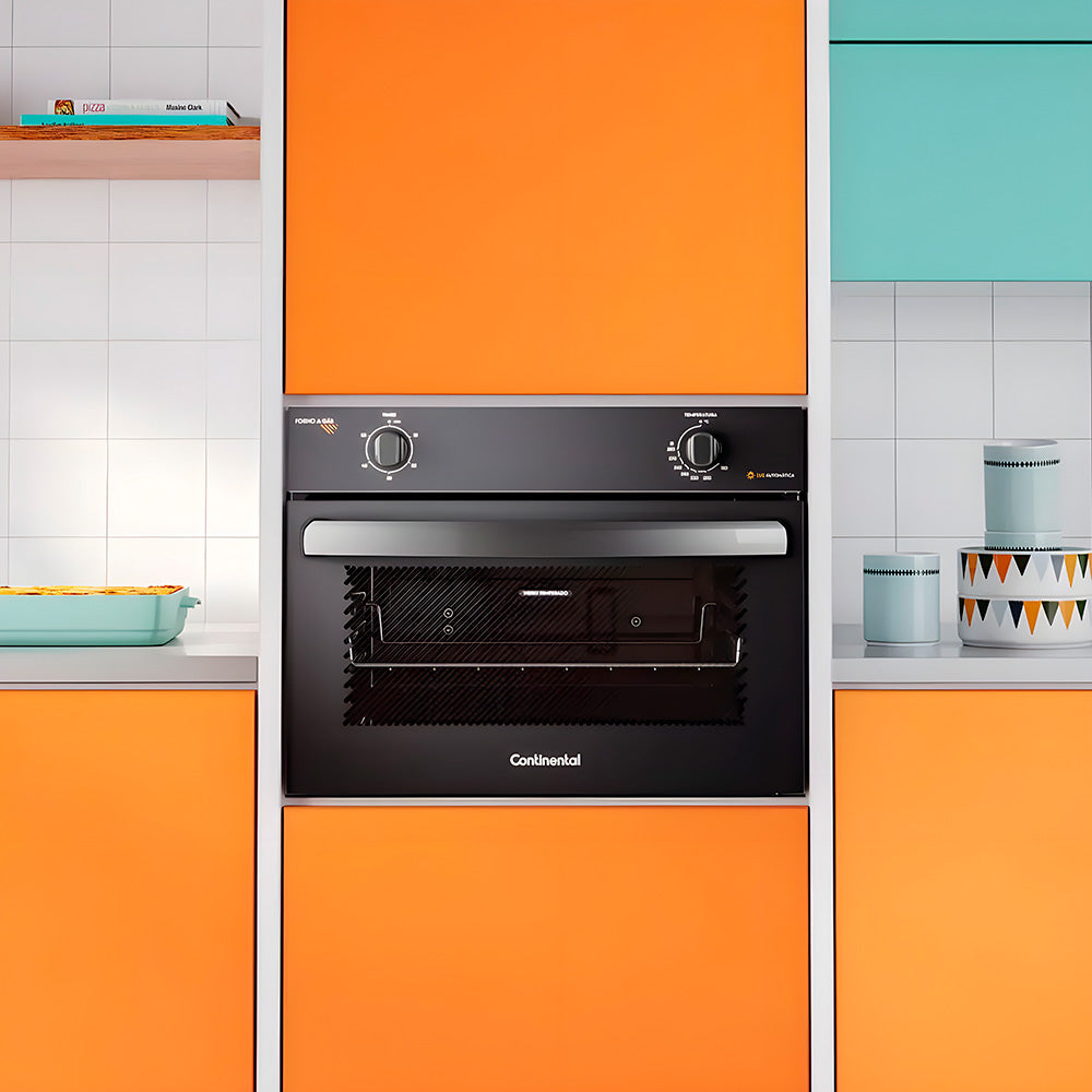 Forno de Embutir a Gás Continental 50L Com TOPLimpaFácil (OC4GM)