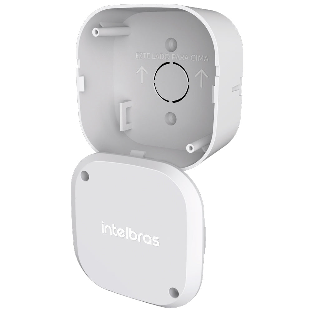 Caixa Plástica de Passagem, Para Câmeras, CFTV, Intelbras, VBox 1100, Branco