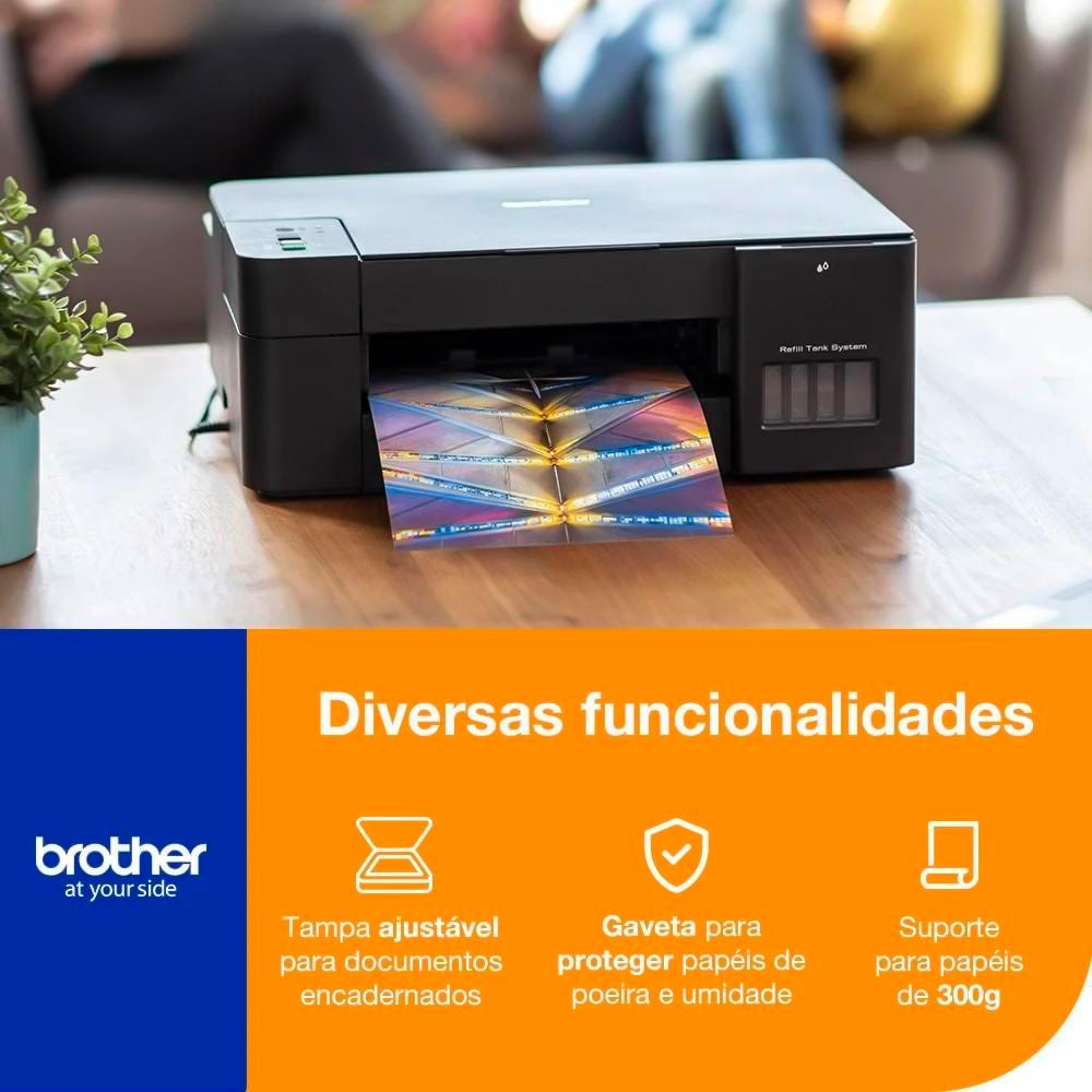 Multifuncional Tanque de Tinta Brother InkBenefit DCP T420WV Wi Fi 220V