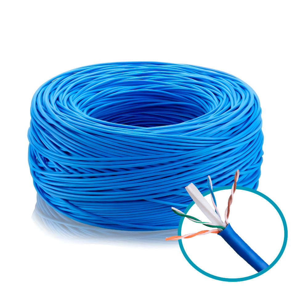 Caixa de Cabo de Rede, Soho Plus, CAT6 UTP 24AWGX4P, Azul, 100% Cobre, 305 Metros