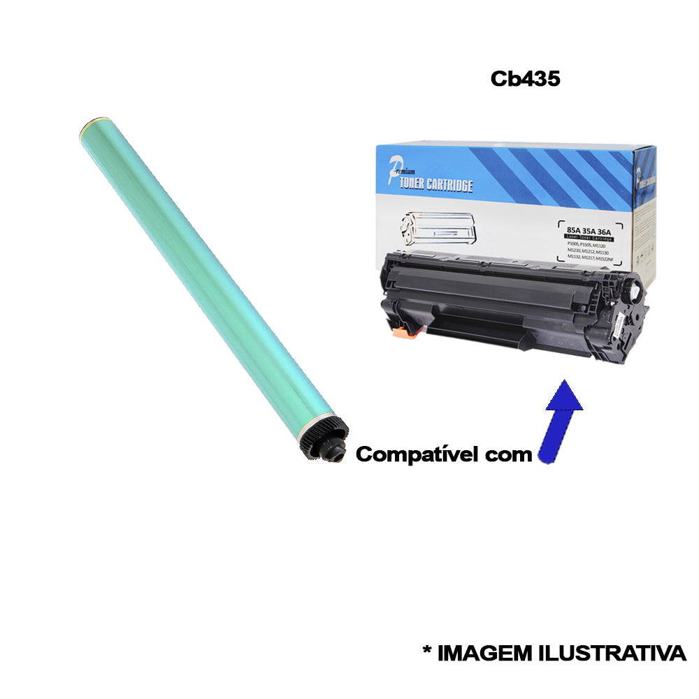 Cilindro Compatível HP CB 435 A, HP 435 CB 435 CE 285A CE 278A CB 436A Para 1102, 1102 W, M 1132, M 1210, M 1212, M 1130