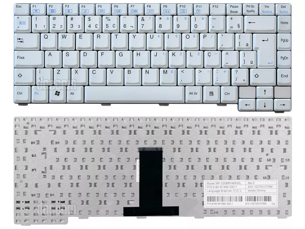Teclado Notebook Positivo Séries VEZ Mp 03088pa6430L - USD
