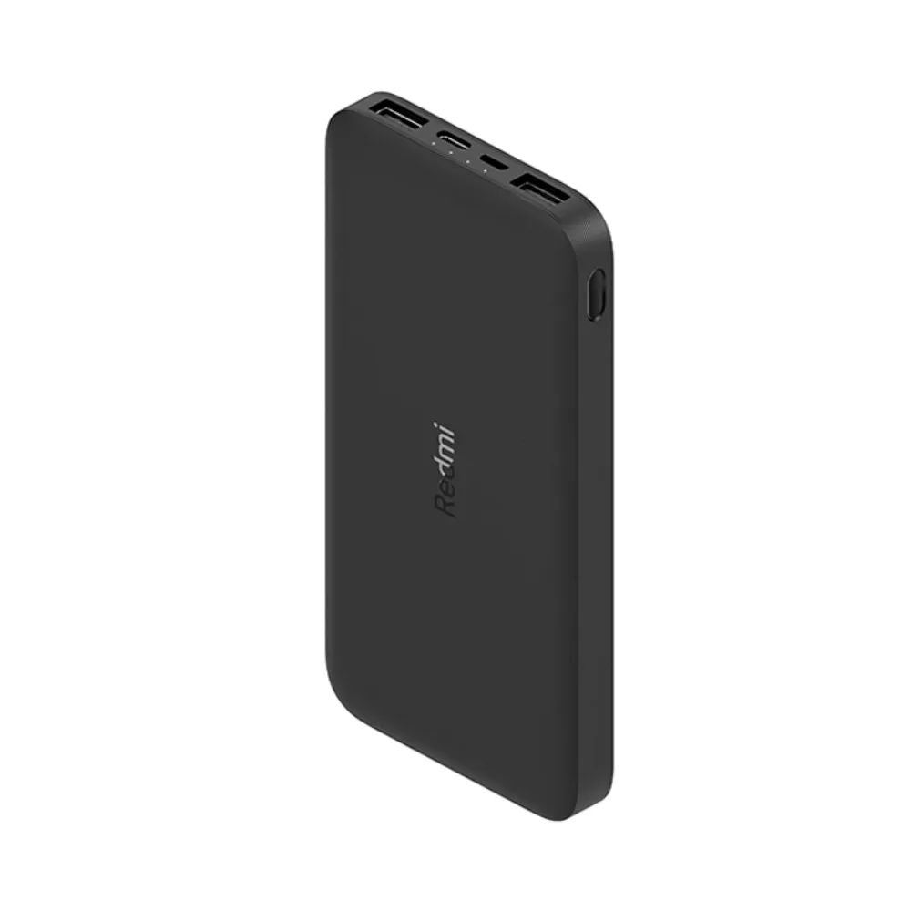 Power Bank Carregador Portátil Xiaomi Redmi 10000mAh PB100LZM, 37Wh Li-Po 2 USB-A 5.1V/2.4A Micro-USB USB-C