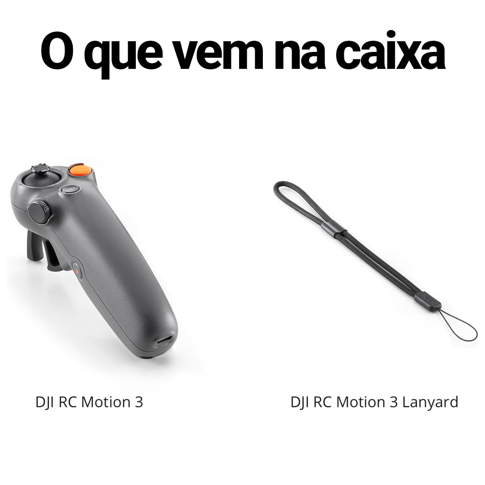 Controle Remoto Drone DJI RC Motion 3–Compatível Avata 2, Mini 4 Pro, Air 3 e Goggles 3, Controle por Movimento-DJI1042