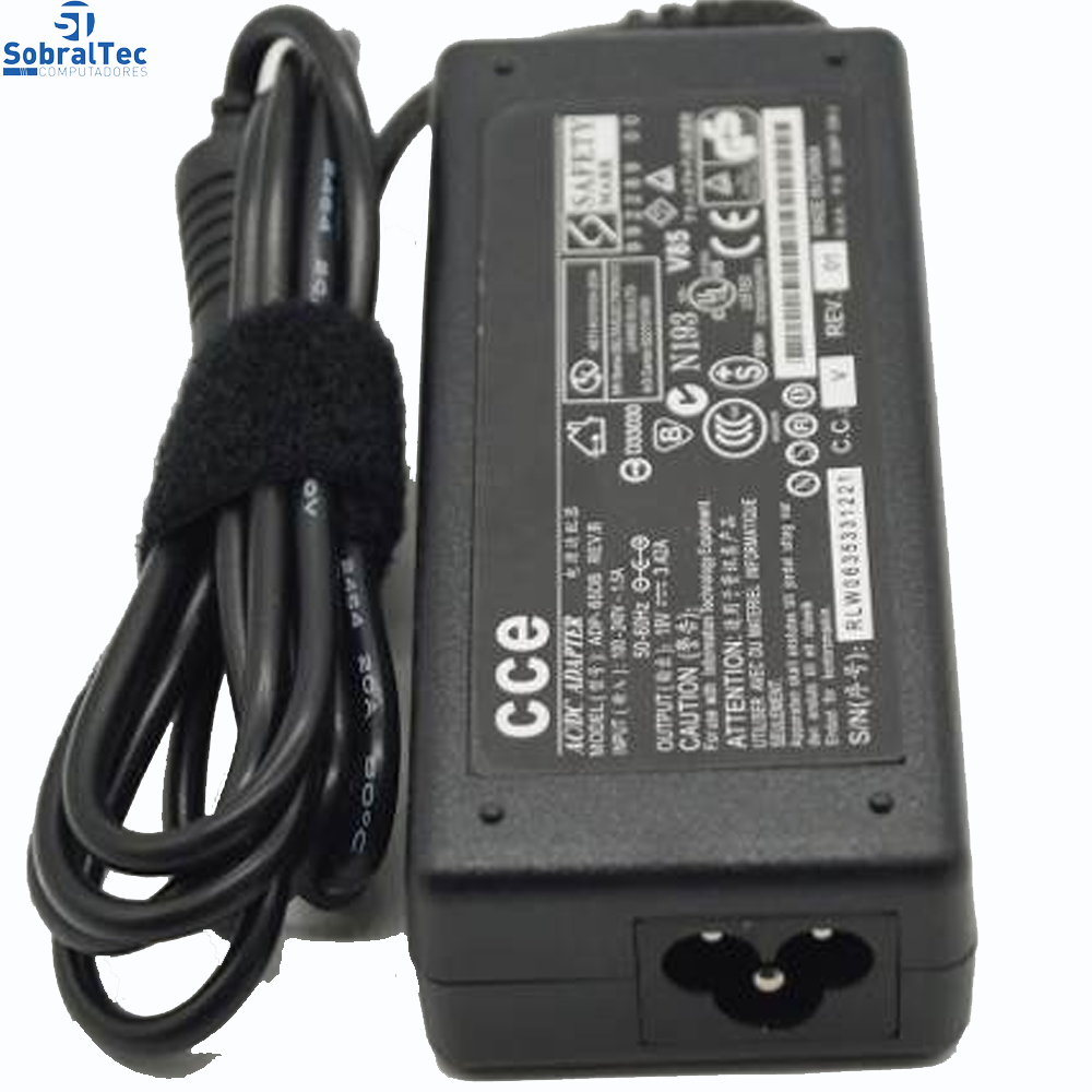 Fonte Notebook Cce 19V 3,42a Mod Adp65db N193 V85