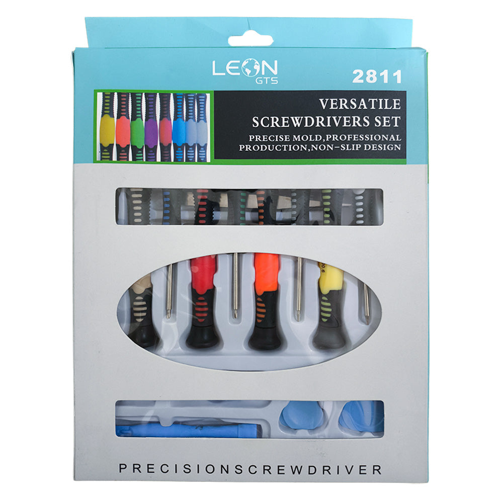 Kit de Chaves 16 em 1, Com Chaves, Palheta, Mini Espátula, Mini Estilete, Leon GTS, 2811