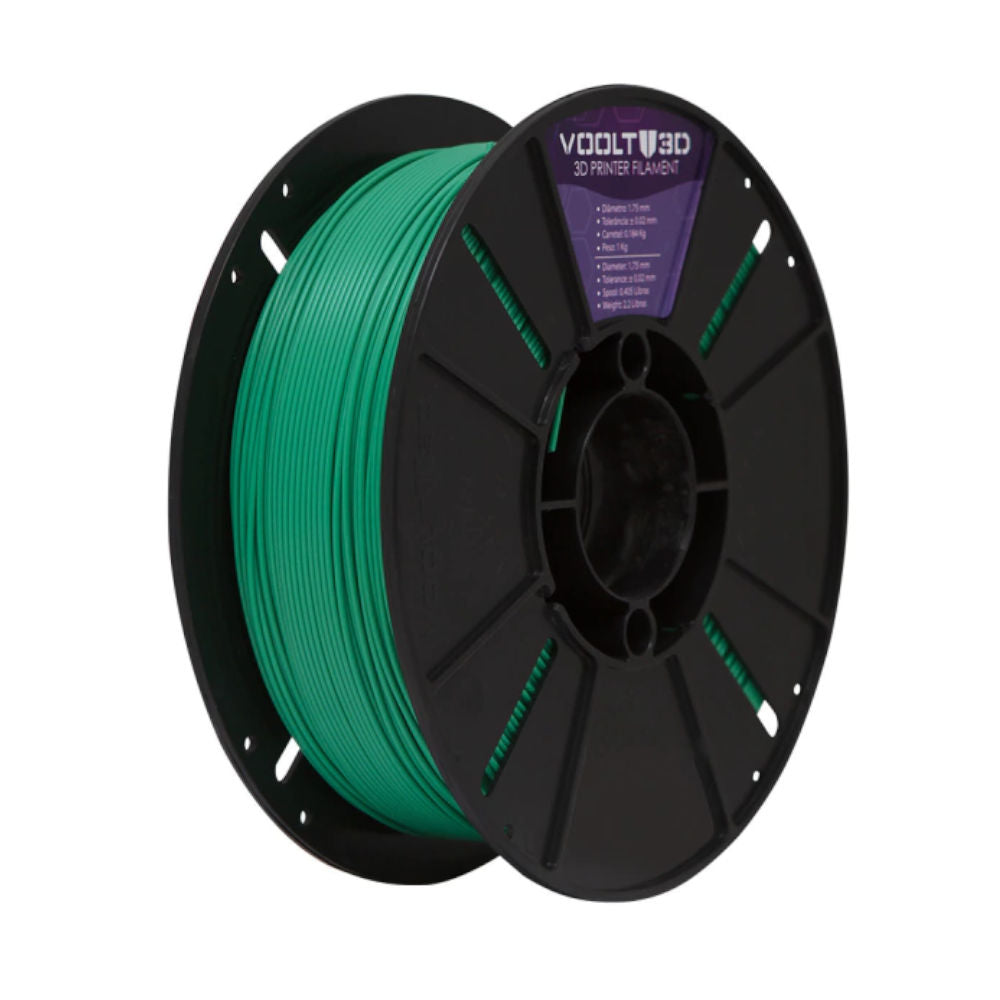 Filamento PLA Verde Velvet High Speed 1kg 1.75mm Premium Acabamento Aveludado