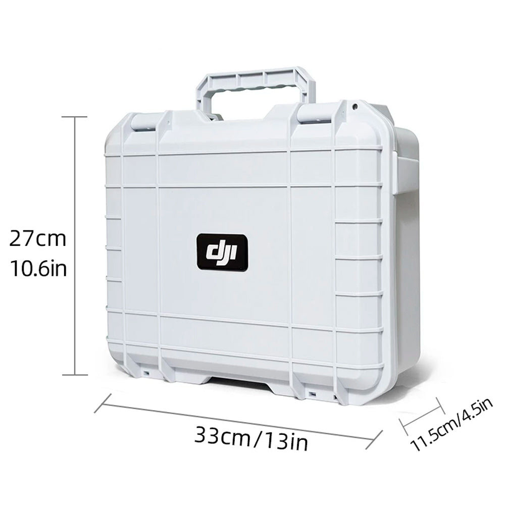 Maleta Case Para Transporte de Drone e Acessórios, Para DJI Mini 4 Pro, Compatível Com RC2 e RC-N2, Branca