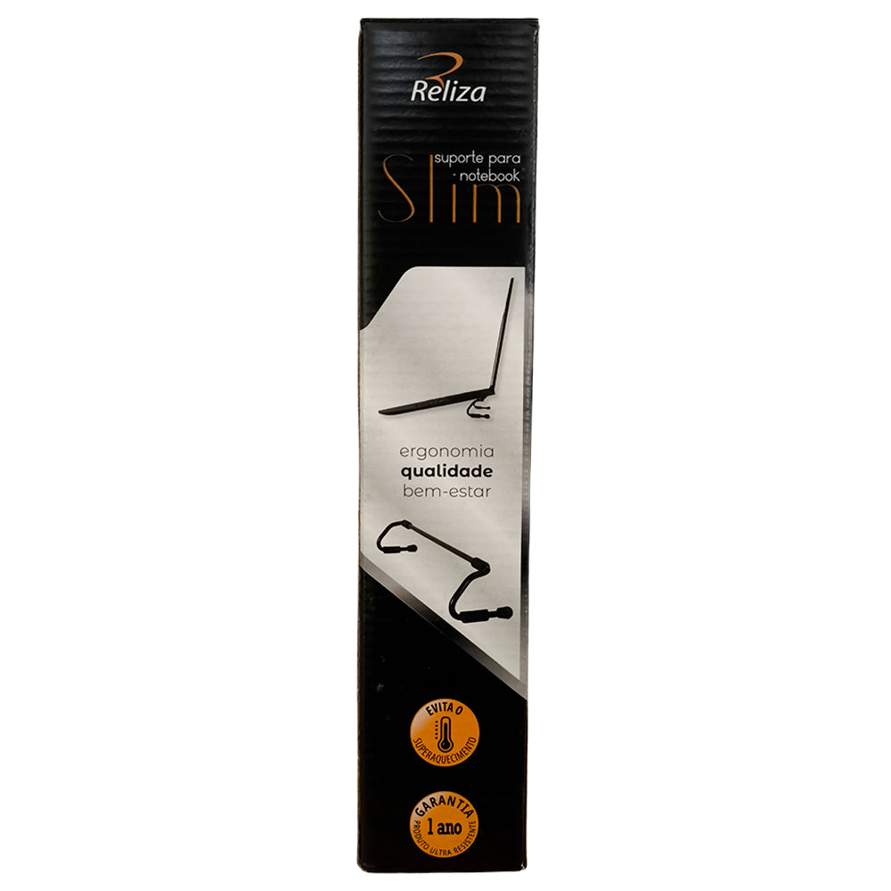 Suporte Para Notebook, Ergonômico, Ajustável, Slim, Conforto e Estabilidade - Preto