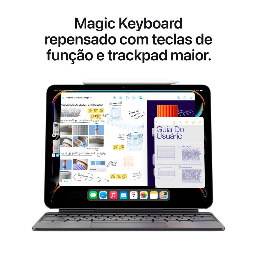 Tablet iPad Pro Apple, Tela 11", 1TB, Chip M4, Wi-Fi, Câmera Traseira 12MP, iPadOS 17