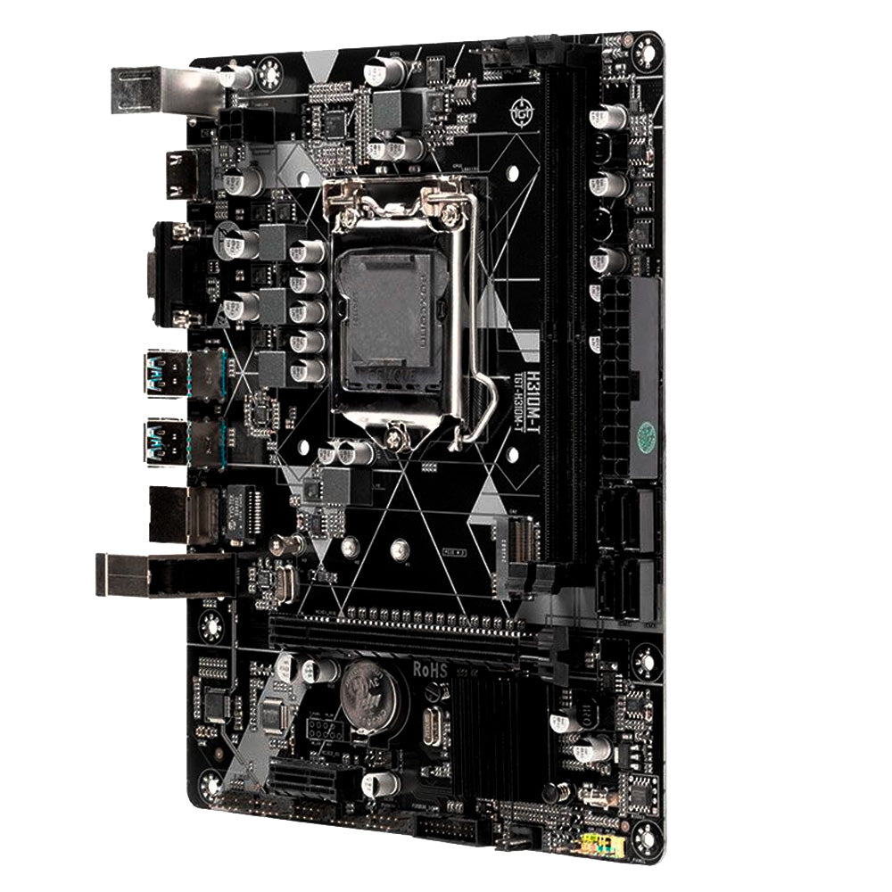 Placa Mãe GoLine GL-H310M-G2 LGA 1151 Micro-ATX DDR4 M.2 HDMI VGA USB 3.0 Ethernet Gigabit LAN 8ª/9ª Geração