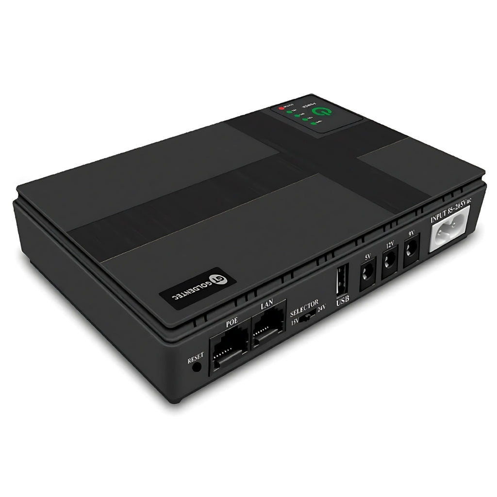 Mini Nobreak UPS 18W, Bivolt, 9/12/15/24V, Bateria 10.400mAH Para Roteadores, Câmera de segurança - 65905