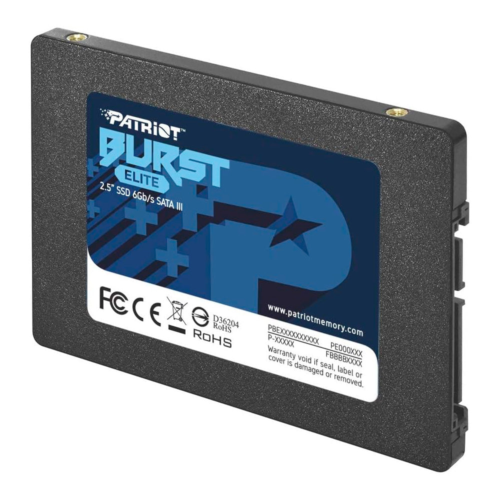 SSD Patriot Burst Elite, 120GB, Sata III, Leitura 450MB/s e Gravação 320MB/s, PBE120GS25SSDR