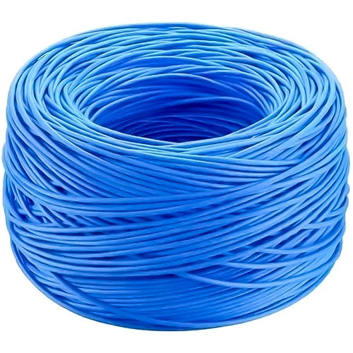 Caixa de Cabo de Rede Cat5E, 305 Metros, Utp 4p 4PX24AWG UTP CMX 100% Cobre WEC Azul