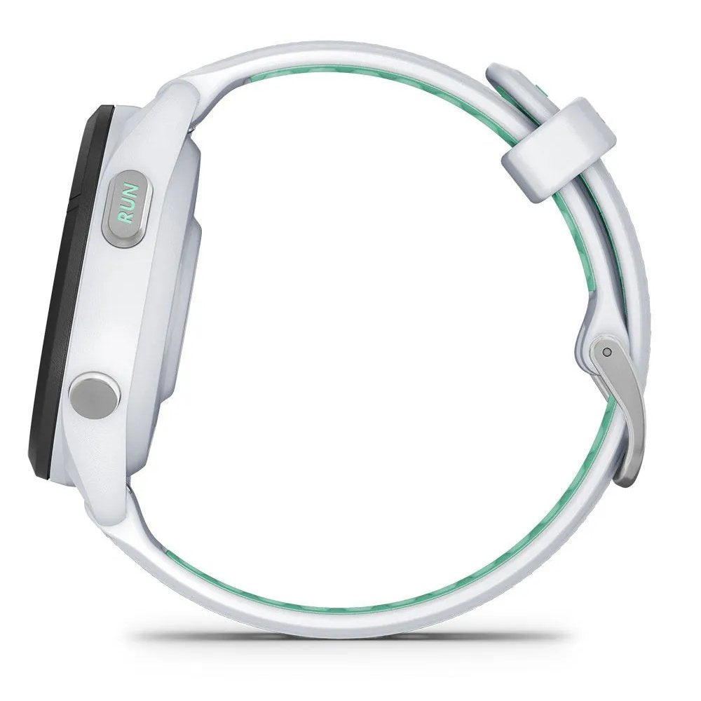 Smartwatch Garmin Forerunner 265S 42mm AMOLED GPS Wi-Fi Bluetooth, Cinza Claro/Verde Água