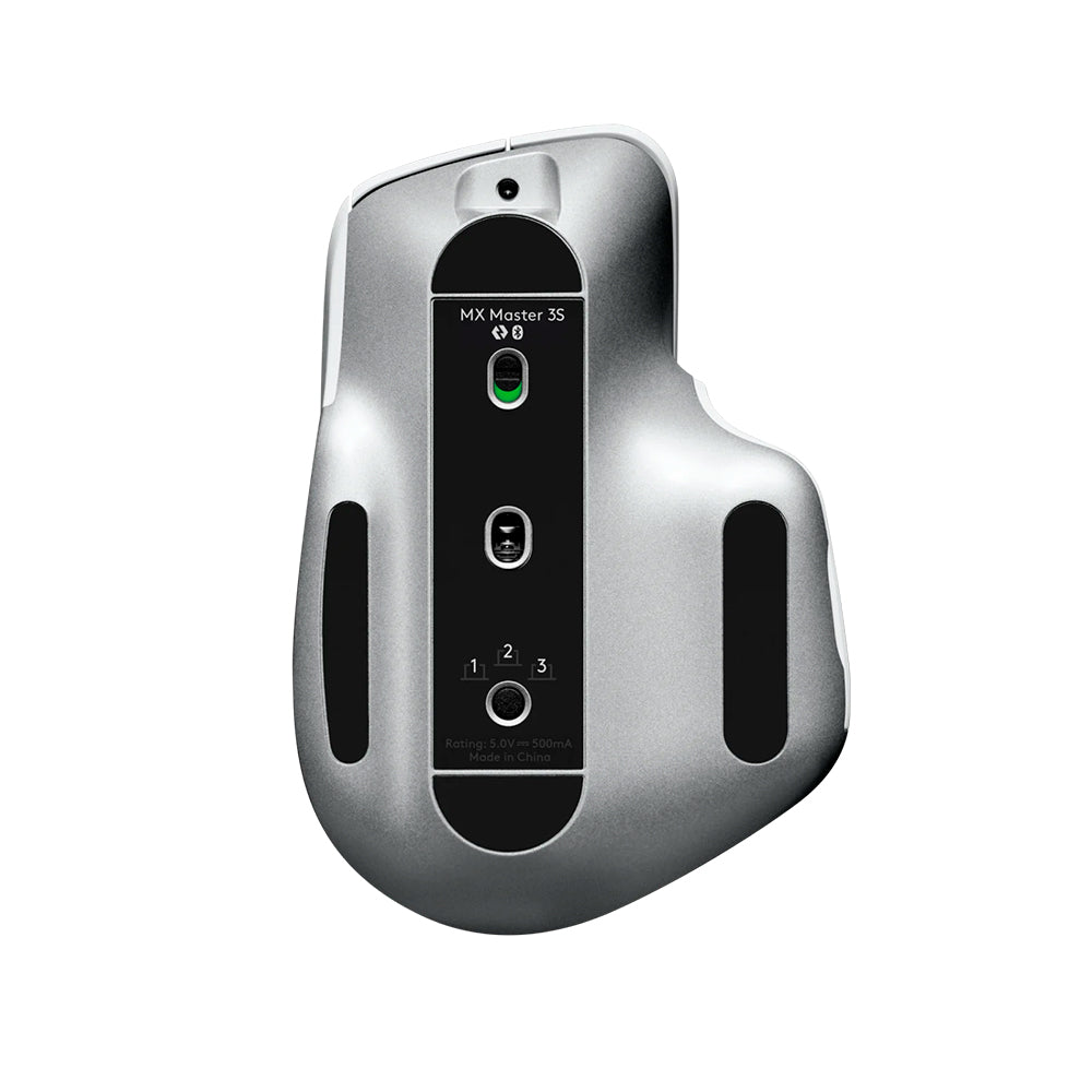Mouse Logitech MX Master 3S, 7 Botões, 8.000 DPI, Bluetooth Wireless, Cinza Claro