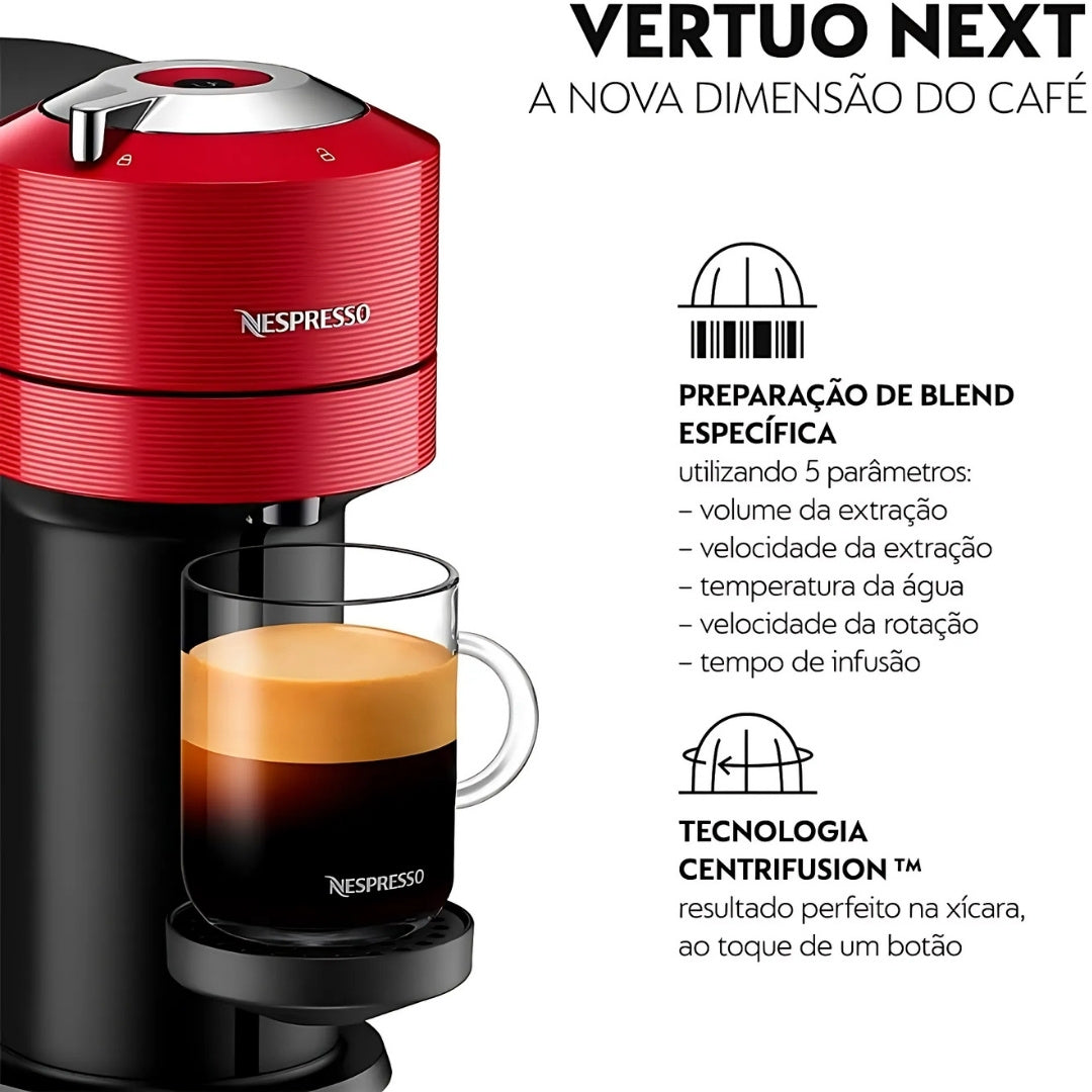Cafeteira Nespresso Vertuo Next Vermelho Cereja 220V