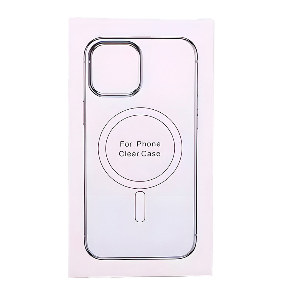 Capa Transparente, Com Suporte Para Carregamento Magnético, Para iPhone 14