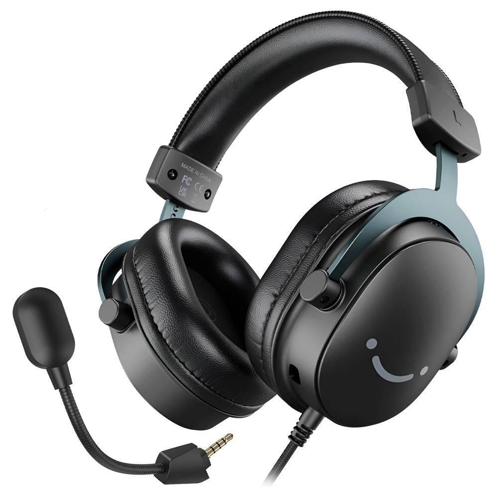Headset Gamer Fifine H9, Som Surround 7.1, USB, Console e PC, Preto - H9