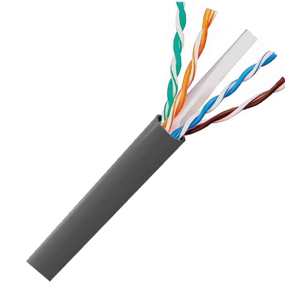 Metro de Cabo de Rede Soho Plus Furukawa CAT6 Categoria 6 - 24AWGX4P ROHS 100% Cobre Cinza